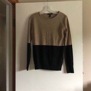 Brown and Black Color block sweater!